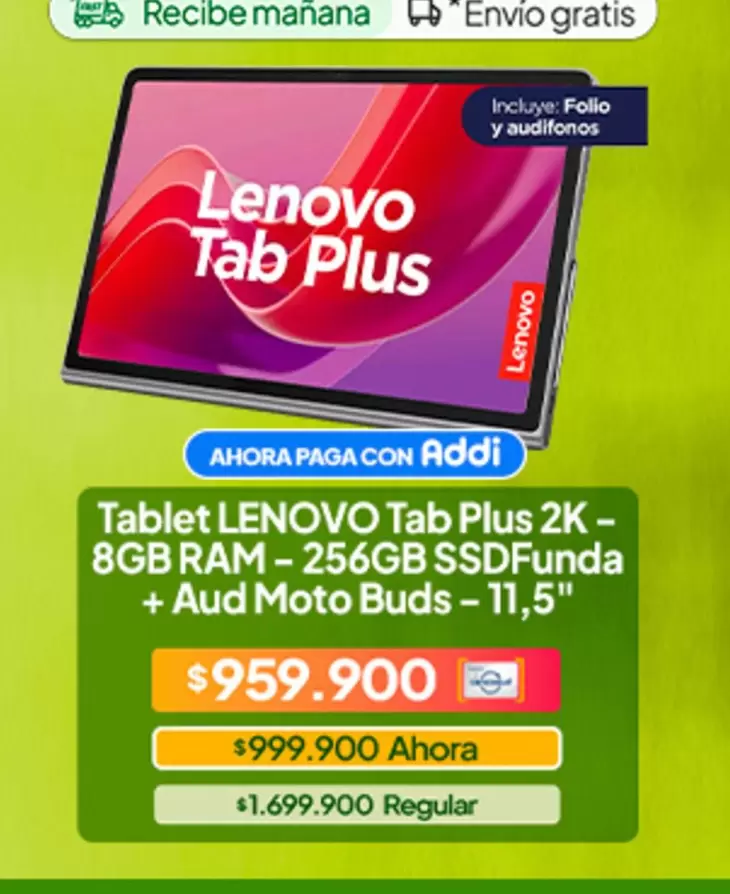 Lenovo - Tab Plus 2K