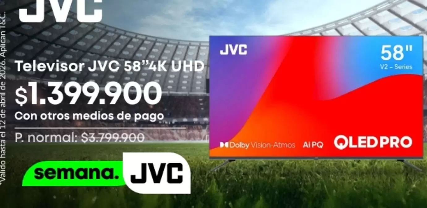 JVC - Televisor 58" 4K UHD