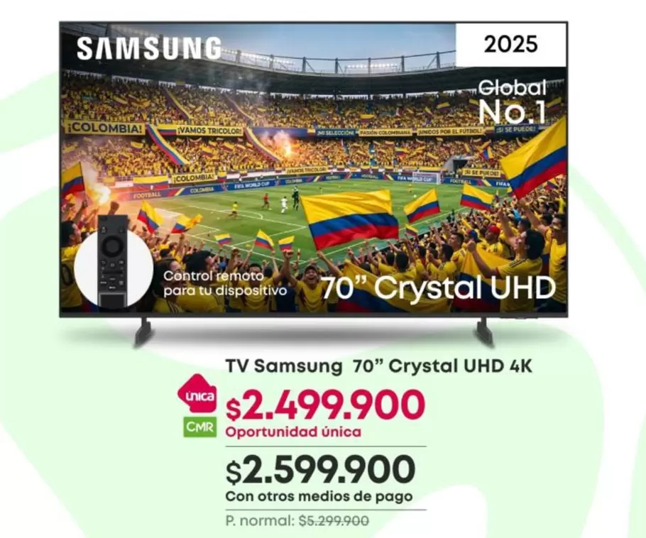 Samsung - 70" Crystal UHD 4K
