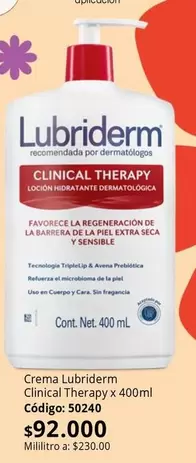 Lubriderm - Crema Clinical Therapy