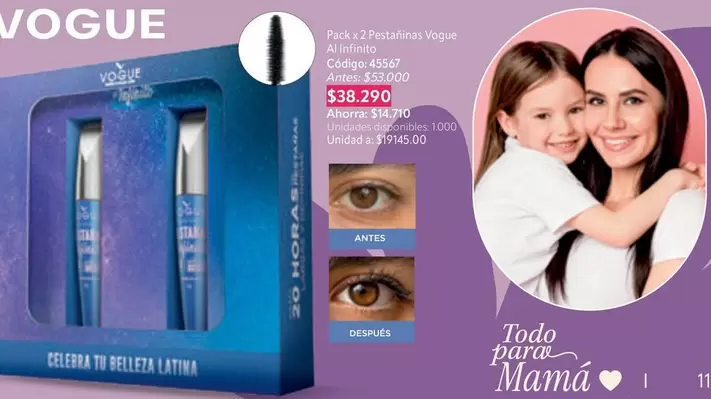 Vogue - Pack x2 Pestañina