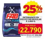 Fab - DETERGENTE EN POLVO REGULAR