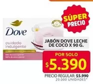 Dove - JABÓN LECHE DE COCO