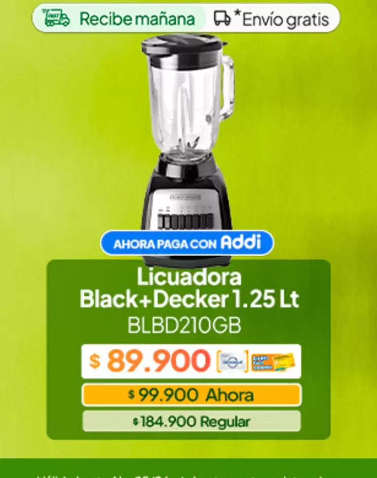 Black & Decker - Licuadora BLBD210GB