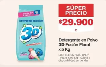 3d - Detergente en Polvo 3D Fusi
uevo0n Floral