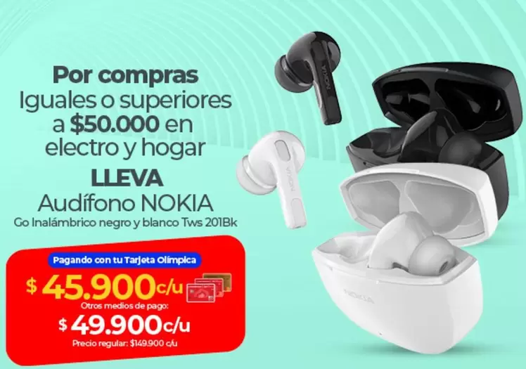 Nokia - Audífono GO Inalámbrico