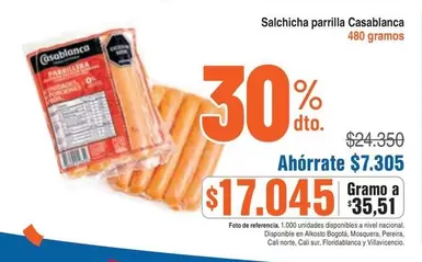 Nacional - Salchicha parrilla