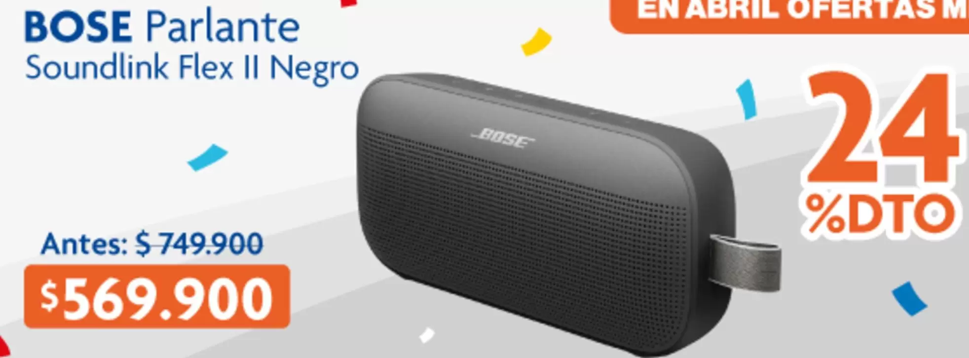 Bose - Parlante Soundlink Flex II Negro