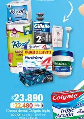 Colgate - Crema dental triple acción