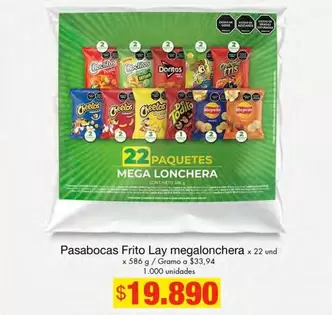 Frito Lay - Pasabocas  megalonchera
