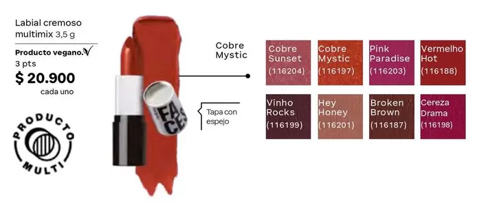 Multi - Labial cremoso multimix