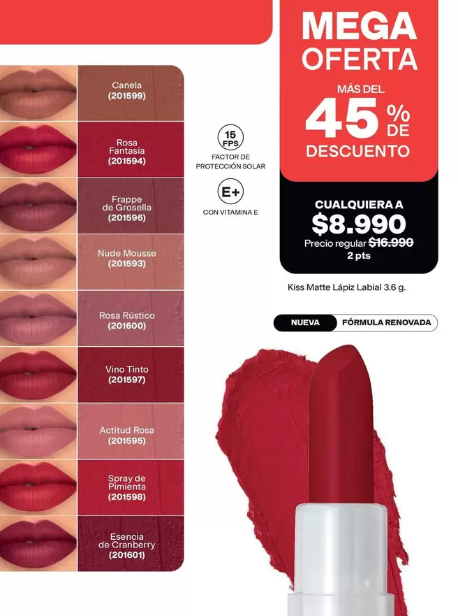Fantasía - KISS Matte Lápiz Labial 3.8 g