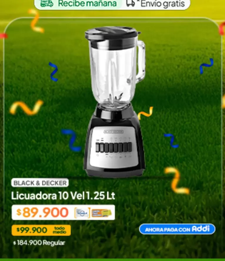 Black & Decker - Licuadora 10 Vel