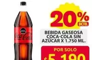 Coca Cola - BEBIDA GASEOSA SIN AZÚCAR