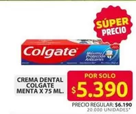 Colgate - Crema Dental Menta