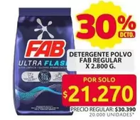 Fab - DETERGENTE POLVO REGULAR