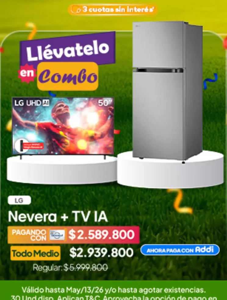 LG - Nevera + TV IA