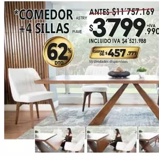 COMEDOR +4 SILLAS