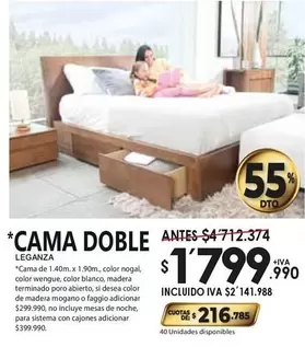 Sistema - CAMA DOBLE LEGANZA