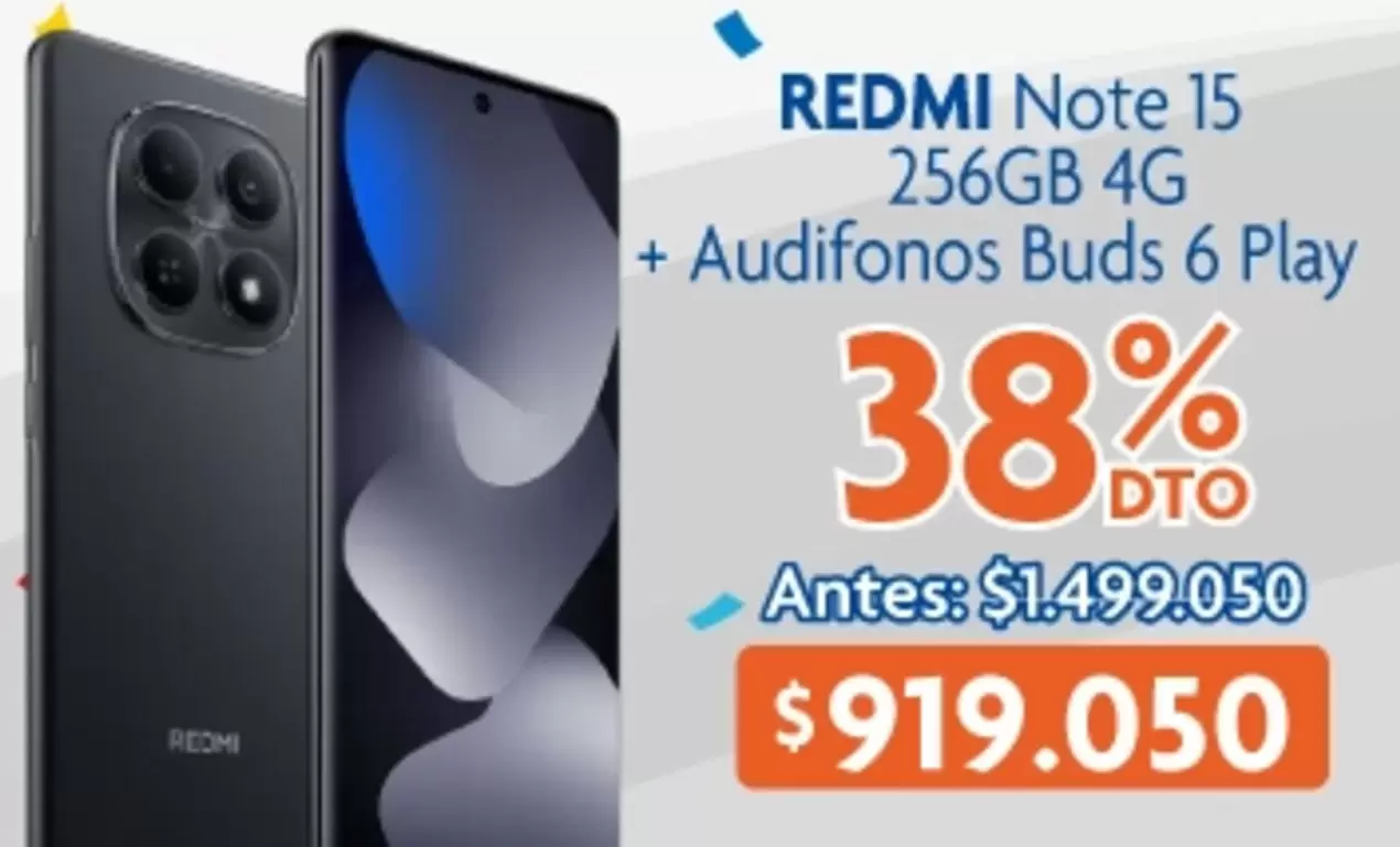 Play - Note 15 256GB 4G + Audifonos Buds 6