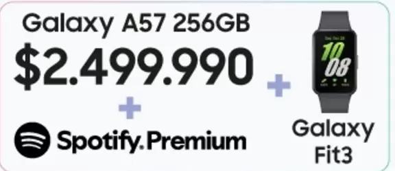 Samsung - Galaxy A57 256GB + Galaxy Fit3