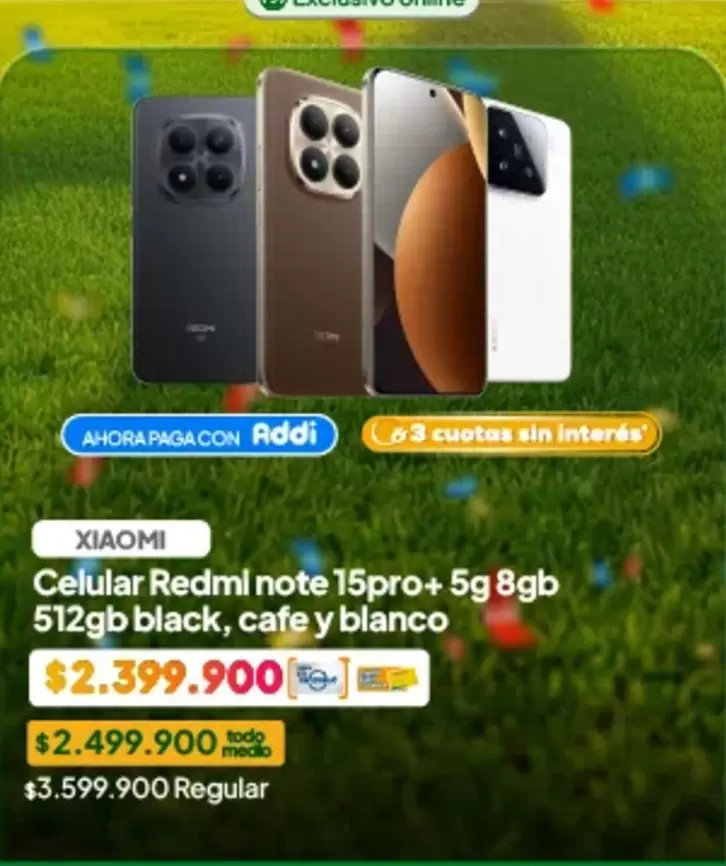 Xiaomi - Celular Redmi note 15pro+ 5g 8gb 512gb