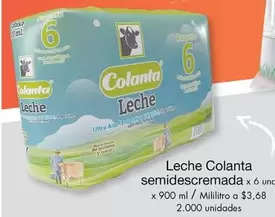 Colanta - Leche semidescremada