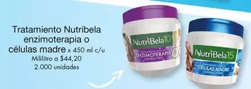 NutriBela - Tratamiento Nutribela enzymoterapia o células madre
