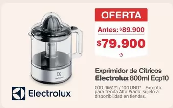 Electrolux - Exprimidor de Cítricos Ecp10