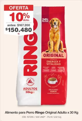 Ringo - Alimento para Perro  Original Adulto x 30 Kg