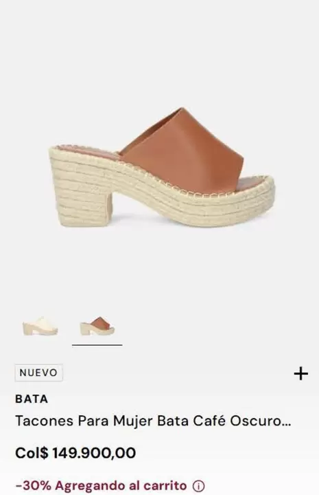 Tacones Para Mujer Bata Caf e9 Oscuro