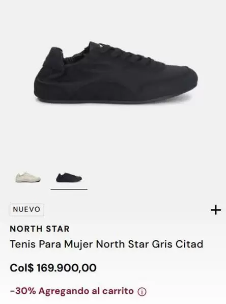 North Star - Tenis Para Mujer Gris Citad