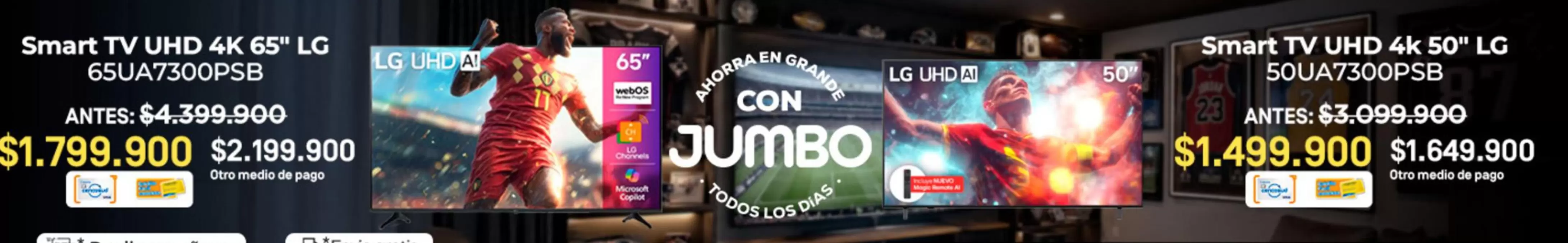 LG - Smart TV UHD 4K 65" 65UA7300PSB