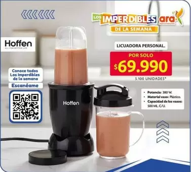 Hoffen - LICUADORA PERSONAL