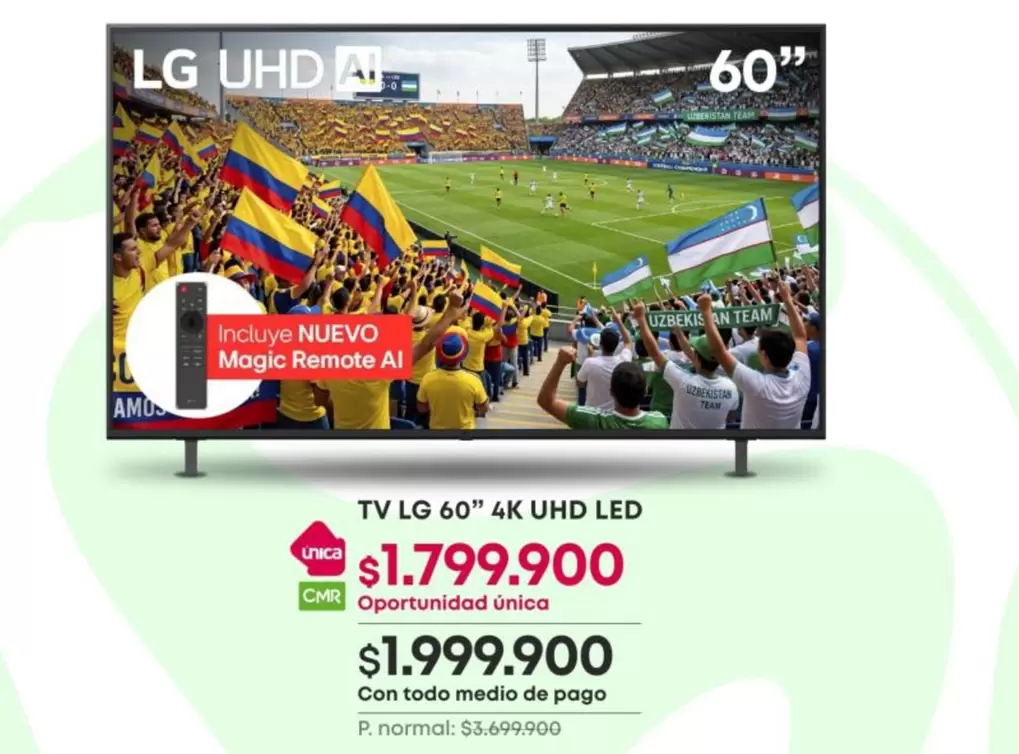 LG - TV  60" 4K UHD LED