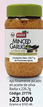 Badia - Minced Garlic in Olive Oil