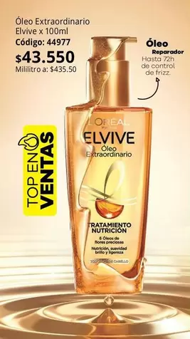Elvive - Óleo Extraordinario  x 100ml