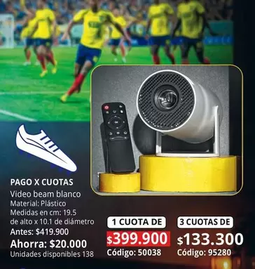 Pago - Video beam blanco