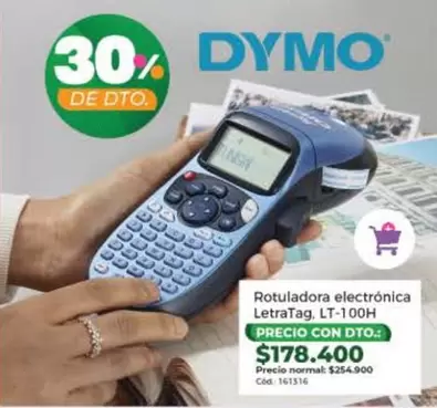 Dymo - Rotuladora electr3nica LetraTag LT-100H