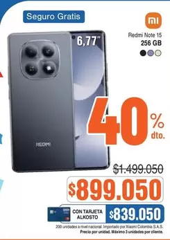 Xiaomi - Redmi Note 15 256 GB