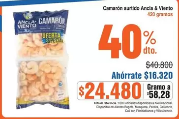 Ancla & Viento - Camarón surtido