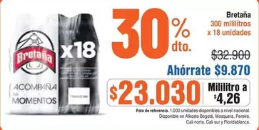 Nacional - Bretana
300 mililitros x 18 unidades