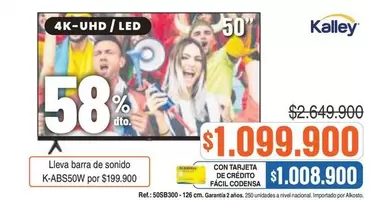 Kalley - 4K-UHD / LED 50" TV