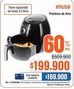 Imusa - Freidora de Aire