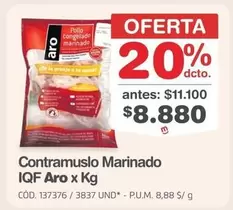 Aro - Contramuslo Marinado IQF x Kg