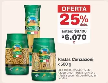 Conzazoni - Pastas