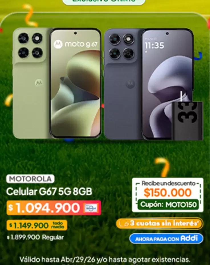 Motorola - Celular G67 5G 8GB