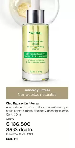 Yanbal - Óleo Reparação Intensa