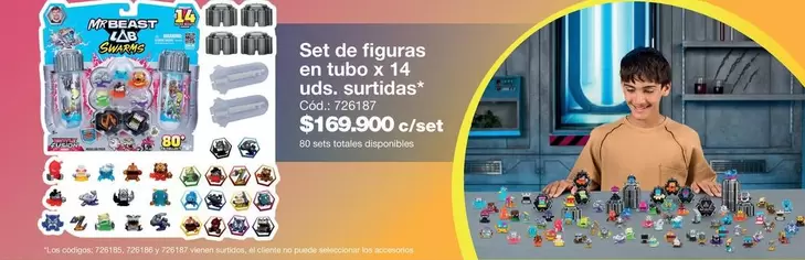 no - Set de figuras en tubo x 14 uds. surtidas* C
	os: 725167