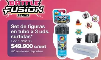 Set de figuras en tubo x 3 uds. surtidas Cód.: 726185